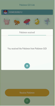 Move Pokémon to Pokémon HOME